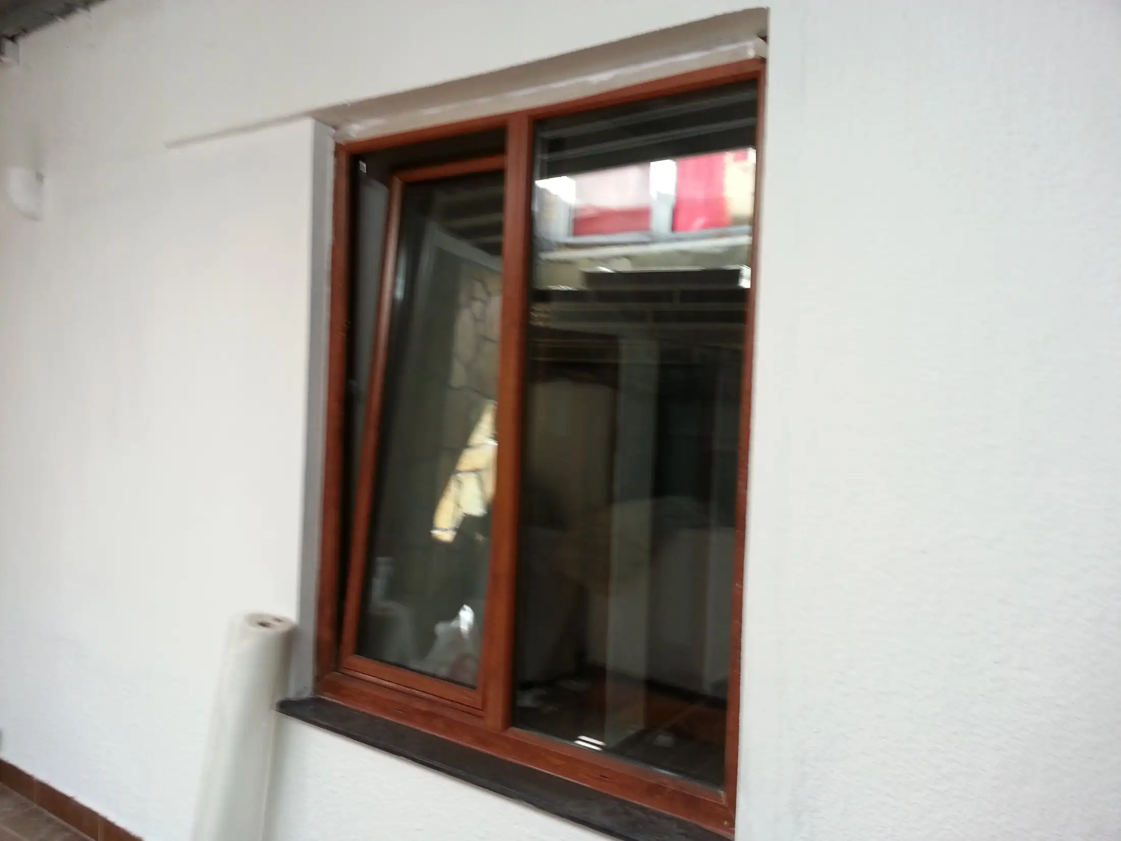 Ahşap desenli PVC pencere