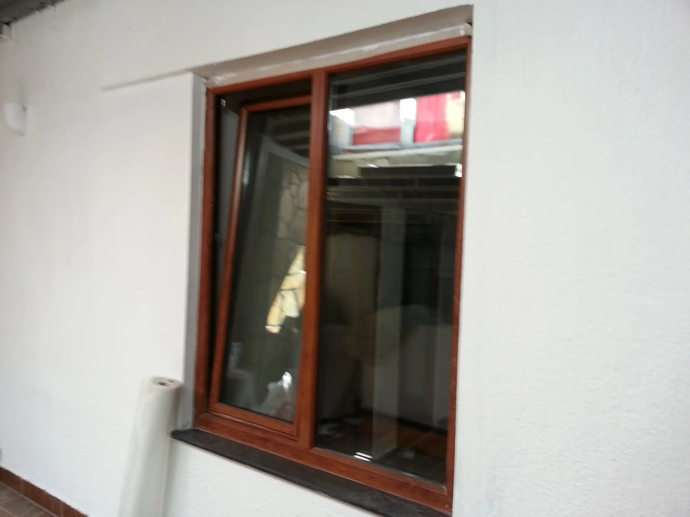 Ahşap desenli PVC pencere