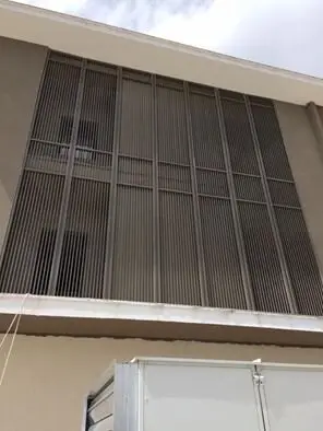 Cephede alüminyum güneş kırıcı uygulaması